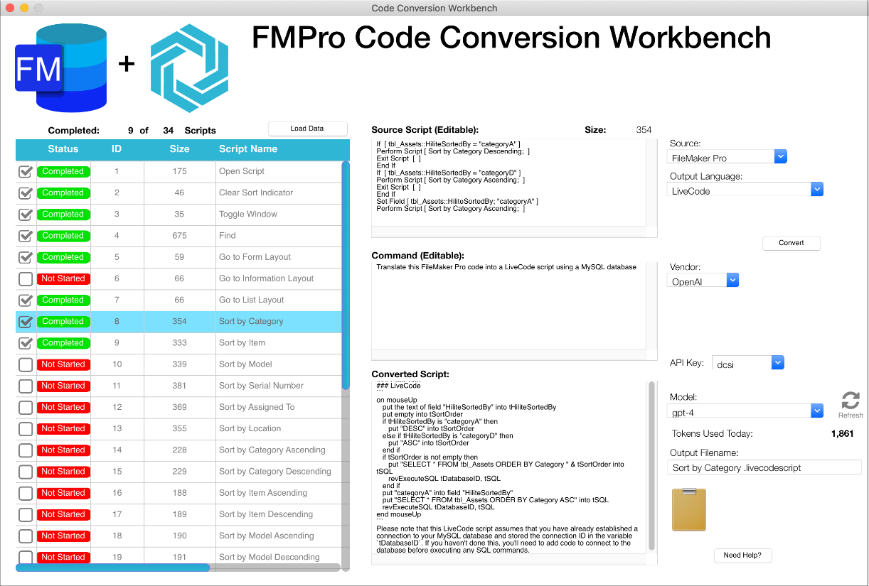 Code Conversion Workbench - VFP to C# Conversion