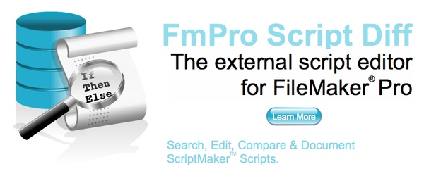 FmPro Script Diff - The external script editor for FileMaker Pro. Search, Edit, Compare and Document ScriptMaker Scripts.