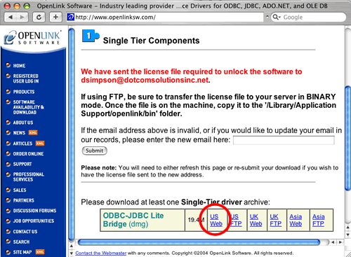 [Figure 18 - Click the Download Link Closest to Your Location]